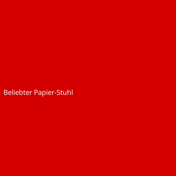 Beliebter Papier-Stuhl